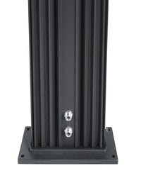 Doccia Solare Ibrida da Giardino 40L Miscelatore e Doccetta Lavapiedi Antracite/Alluminio