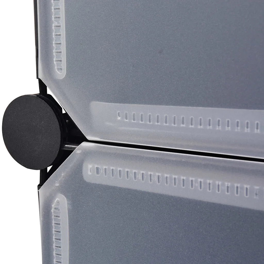 Armadietto Modulare 14 Scomparti Nero e Bianco 37x146x180,5 cm CFW1795394