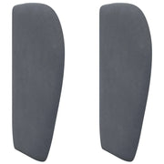 Orecchia della Testata Grigio Sfumato 40 x 23 x 6 cm Velluto CFW9768302