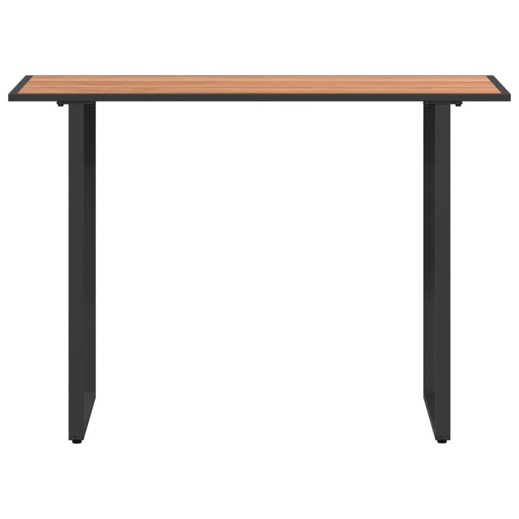 Tavolo da giardino Marrone 100x55x70 cm DPC e Acciaio
