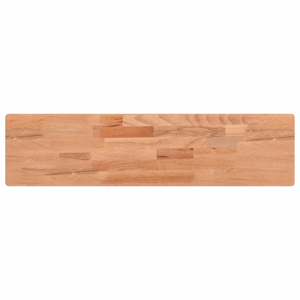 Mensola a Parete 80x20x4 cm in Legno Massello di Faggio