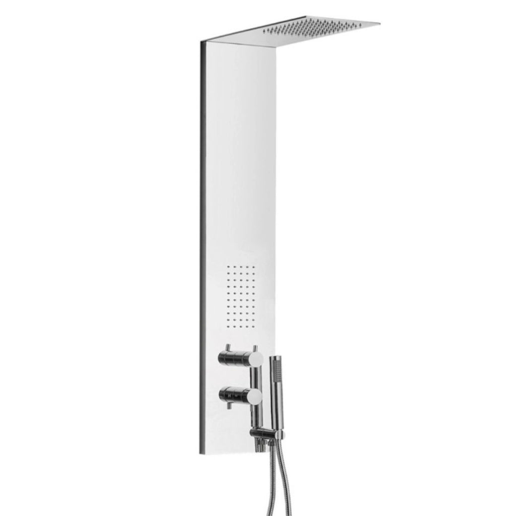 Colonna doccia 3 funzioni acciaio inox bocchetta idro lombare 20x50x110 cm *** finitura- cromo lucido, confezione 1