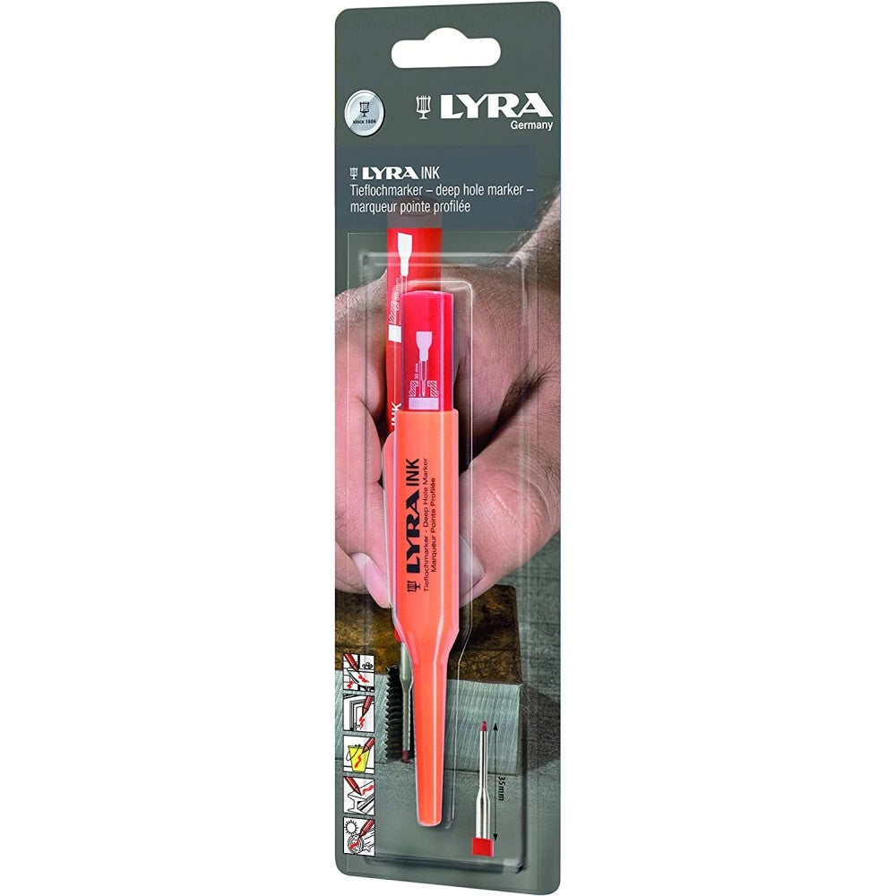 Lyra ink paint pennarello rosso punta extra fine