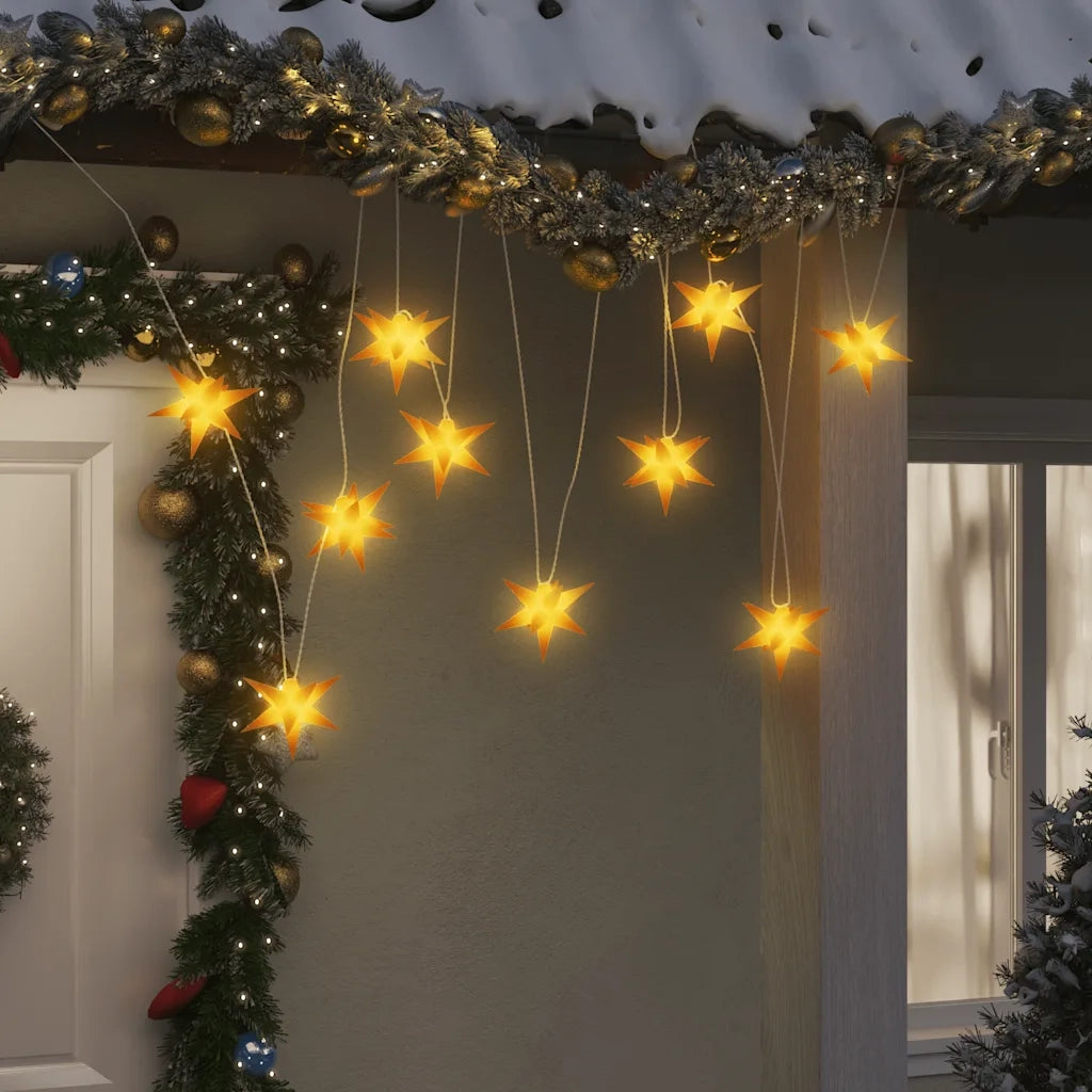 Luci di Natale 10 LED Gialle 10 cm 356204