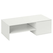 TAVOLINO da Salotto Regolabile 110x52x36 cm Legno Bianco