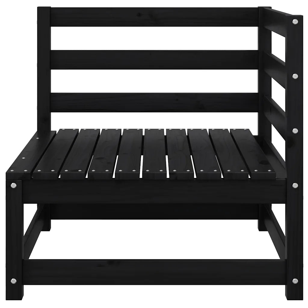 Divano da Giardino a 2 Posti con Cuscini Nero Massello di Pinocod mxl 94745