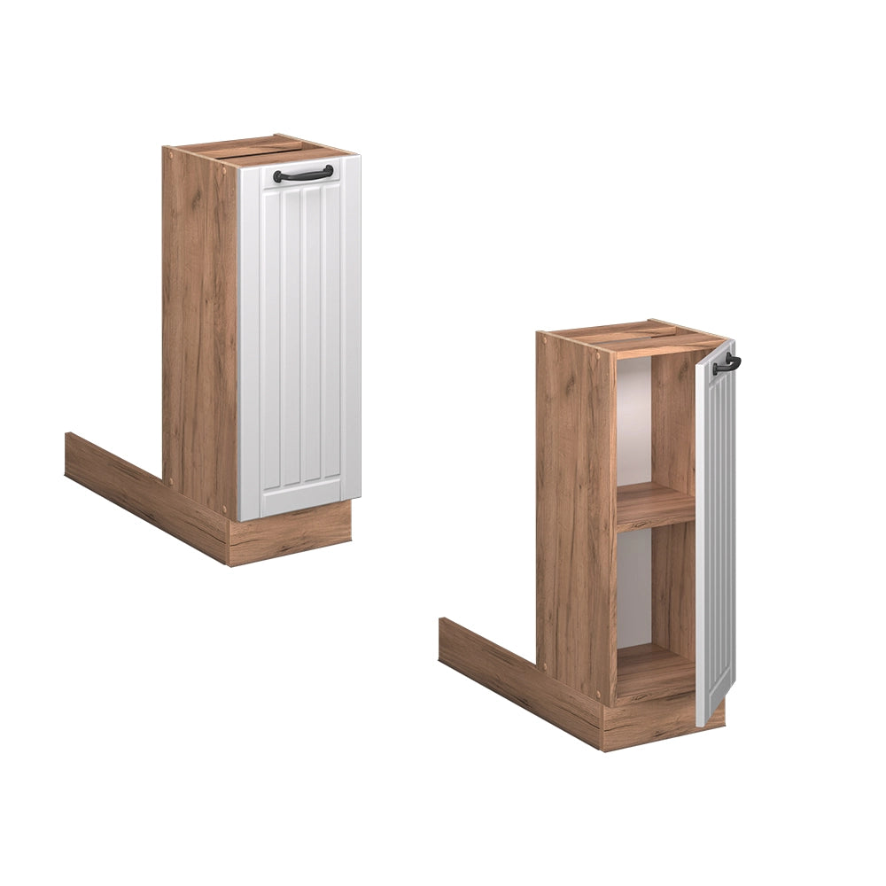 Vicco isola cucina Bianco casa di campagna 30 cm senza piano di lavoro
