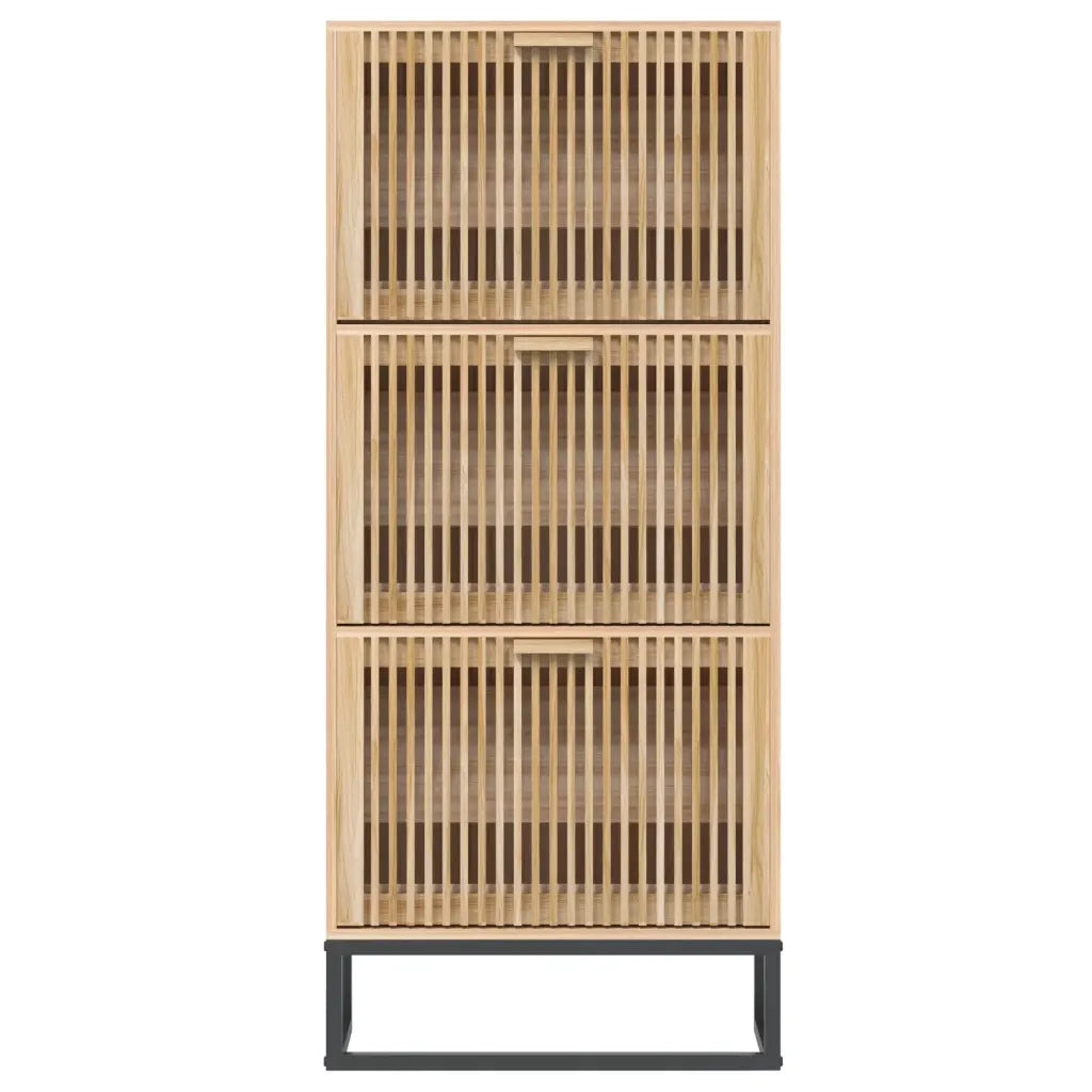 Scarpiera-Scaffale per scarpe 52x25x120 cm in Legno Multistrato