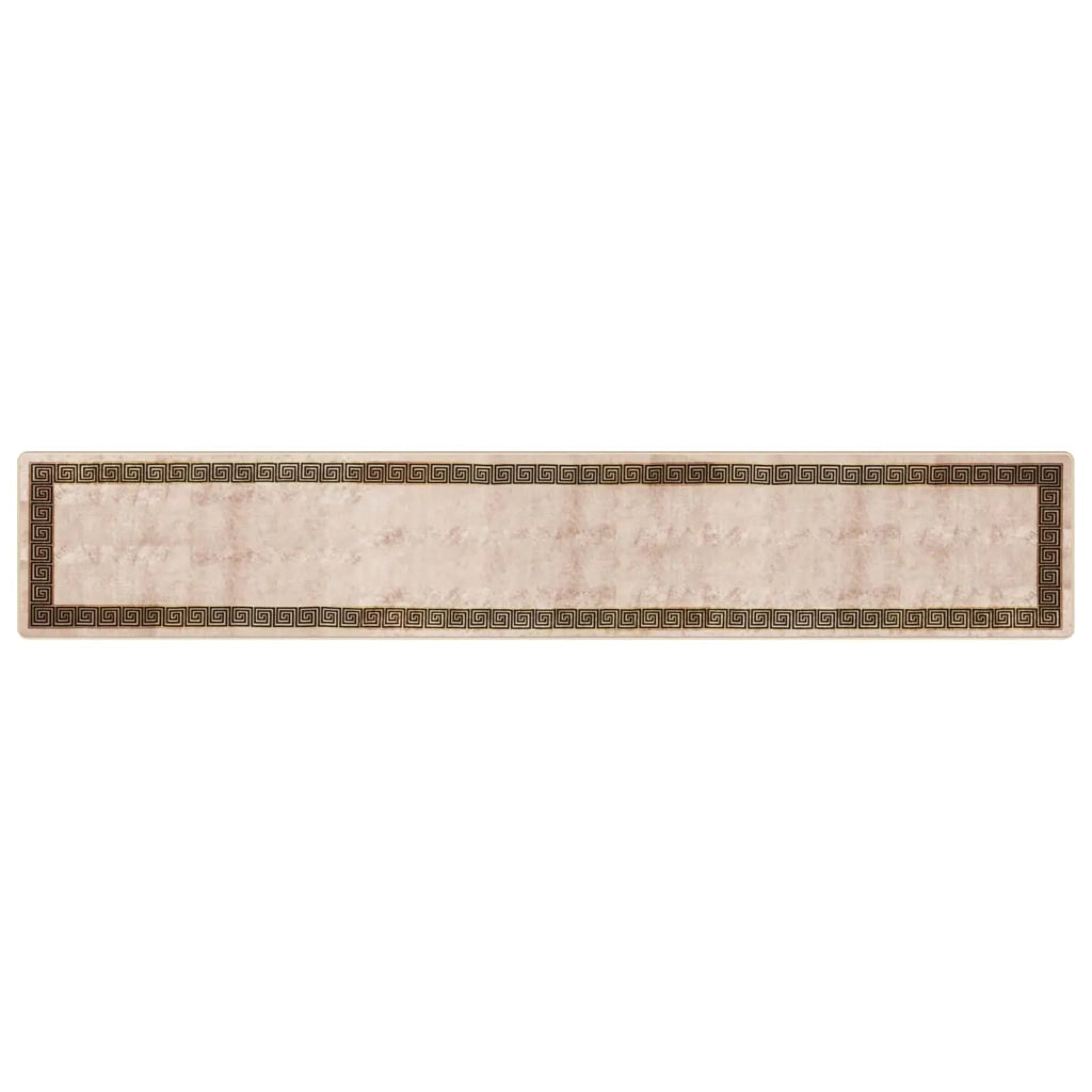 Runner Tappeto MARSA Nero 80 x 450 cm Poliestere e PVC