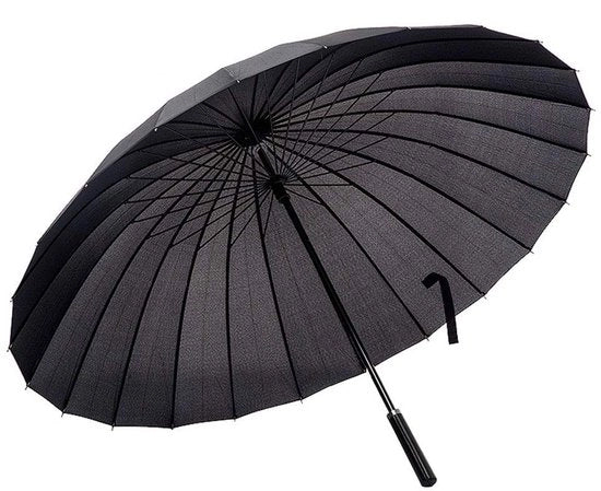 Parasole grande 45 pollici - 24 nervature - Anti-UV - Manuale - Sostenibile - Leggero - Lega di alluminio resistente