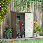 CASA DA GIARDINO in acciaio 161,5 x 94,5 x 196 cm Marrone