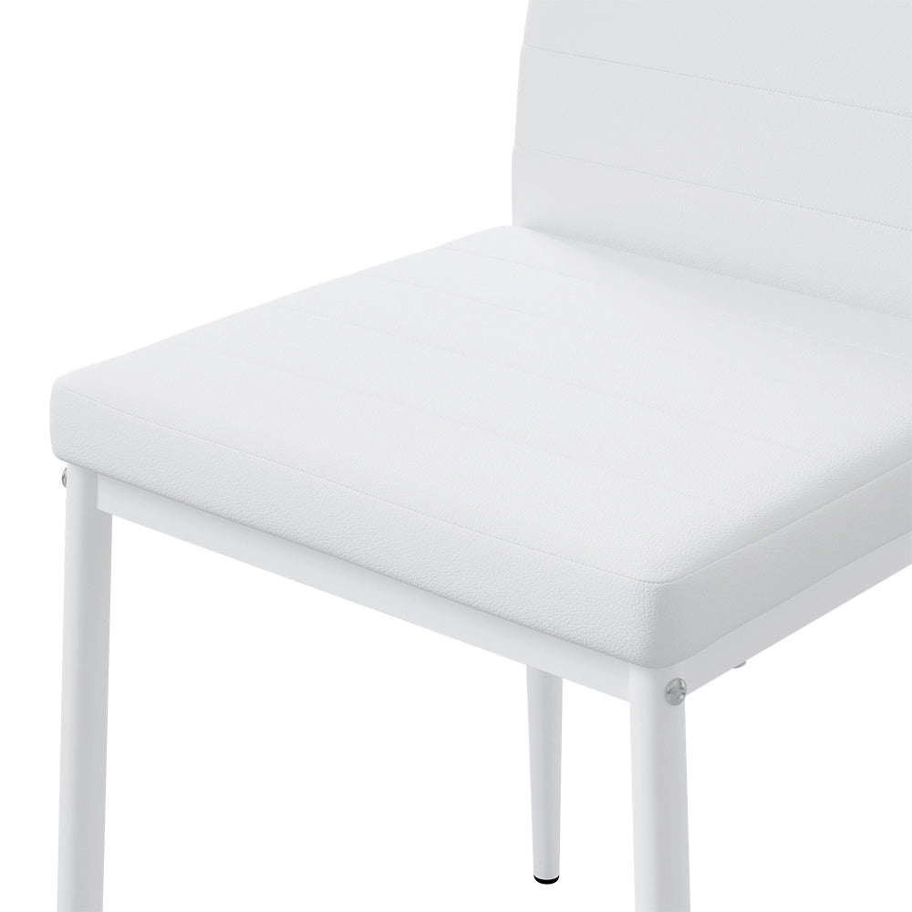 Vicco Sedia da sala da pranzo Bianco 42.5 x 48 cm Set di 4