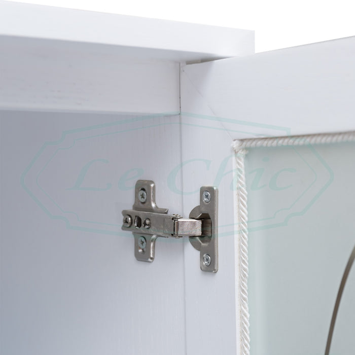 Colonna barocco white 150 cm con decorazioni