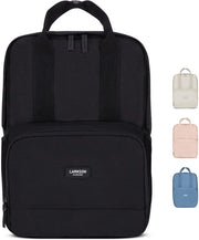 Zaino Uomo e Donna Nero - Nr. 6 - Zaino con Tasca per Laptop 16 pollici - Zaini per Scuola Urbana - Zaini da Ufficio per Ragazze e Adolescenti - Impermeabile