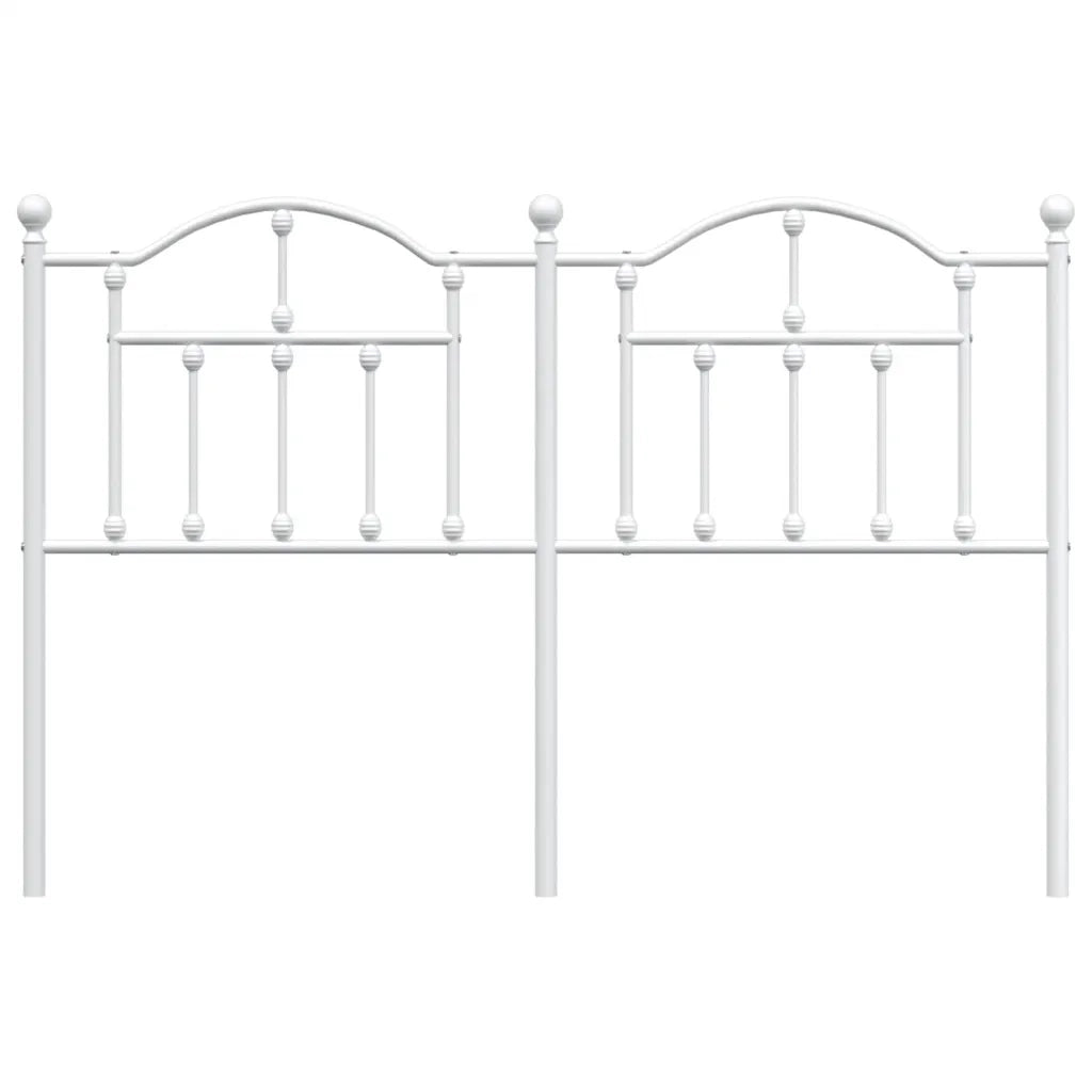 Testiera in Metallo Bianco 135 cm