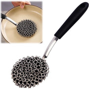 Grillborstello a catena 3 in 1, spazzola per pulizia, spazzolone per catena, pulitore a vapore in acciaio inossidabile per barbecue, ristoranti e igiene.