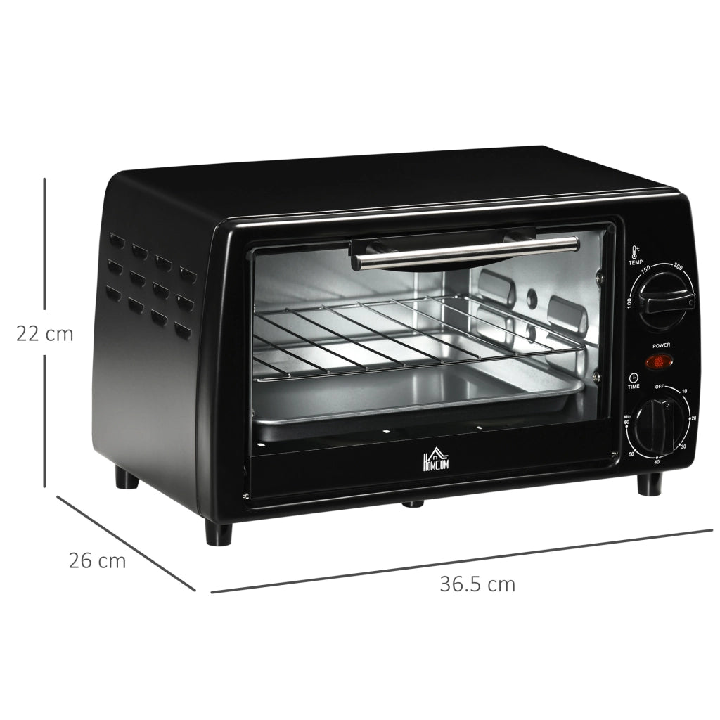 Fornetto Elettrico 10L 750W ¨C zephmum ¨C Nero 36.5x26x22 cm