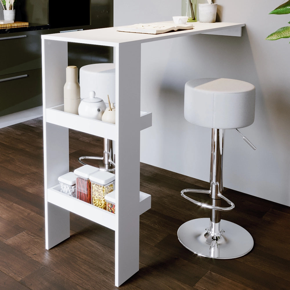 Vicco Set di 2 sgabelli da bar Bianco 33 x 92 cm 2 parti
