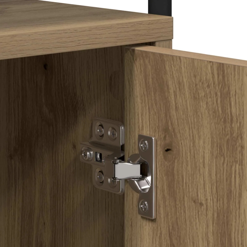 Armadio da Notte 2 pz Rovere Artigianale 35 x 36,5 x 61 cm 8007658