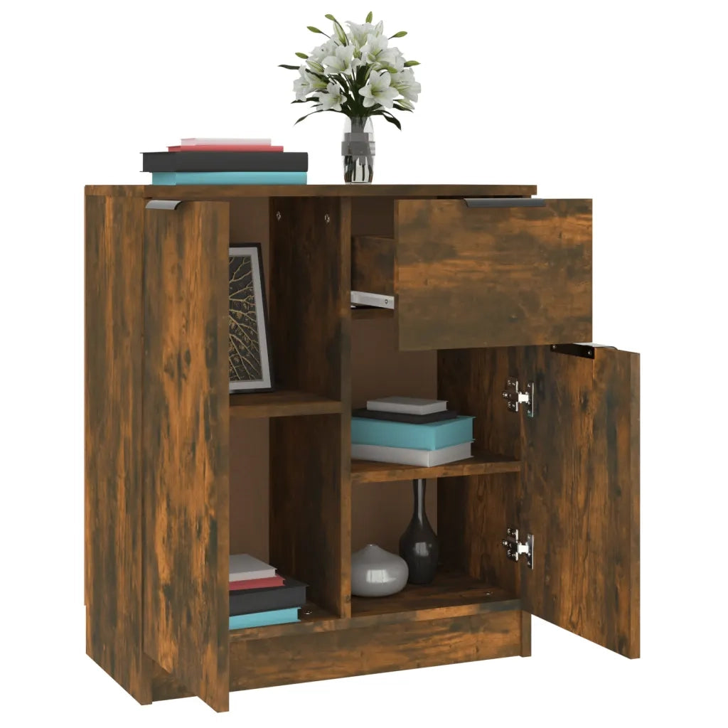 Credenza Rovere Fumo 60x30x70 cm in Legno tecnico 816997