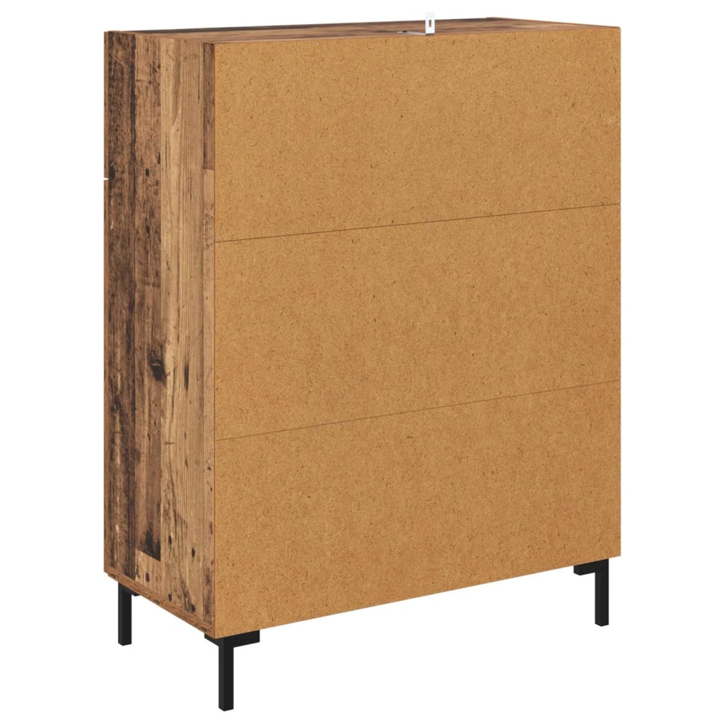 Credenza | Madia | Buffet da pranzo | Armadio da pranzo Legno vecchio 69,5 x 34 x 90 cm Legno multistrato