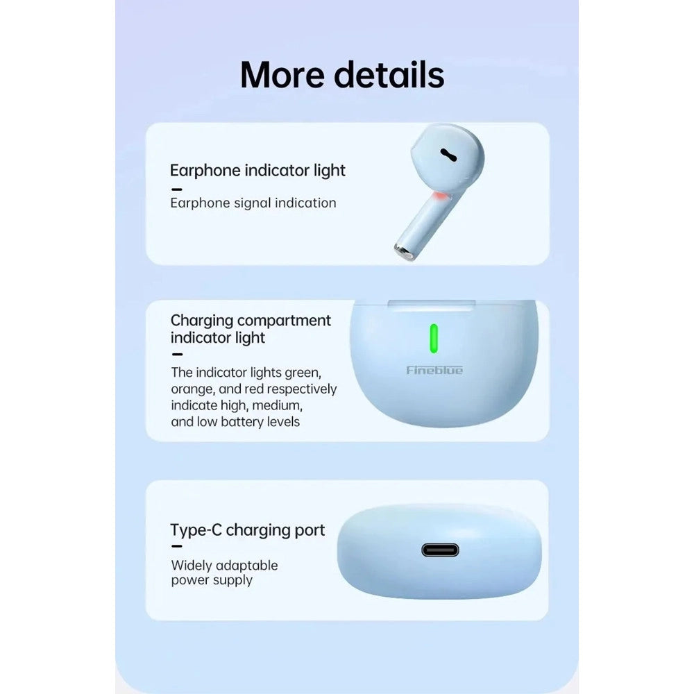 Trade Shop - Auricolare Cuffie Wireless Tws M5 Bluetooth V5.4 Funzione Touch Sensibile Suono Hi-fi -