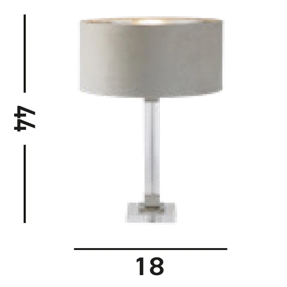 Lampada Scrivania Contemporanea Scarborough Cristallo Senza Paralume 1 Luce E27