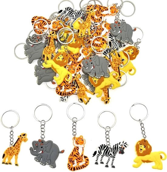 Set di Chiavi in forma di Animali della Giungla - Giocattolo Sicuro per Bambini - 30 pezzi