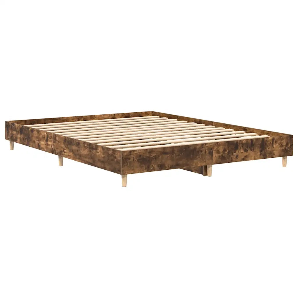 Giroletto senza Materasso Rovere Fumo 140x200 cm in Truciolato