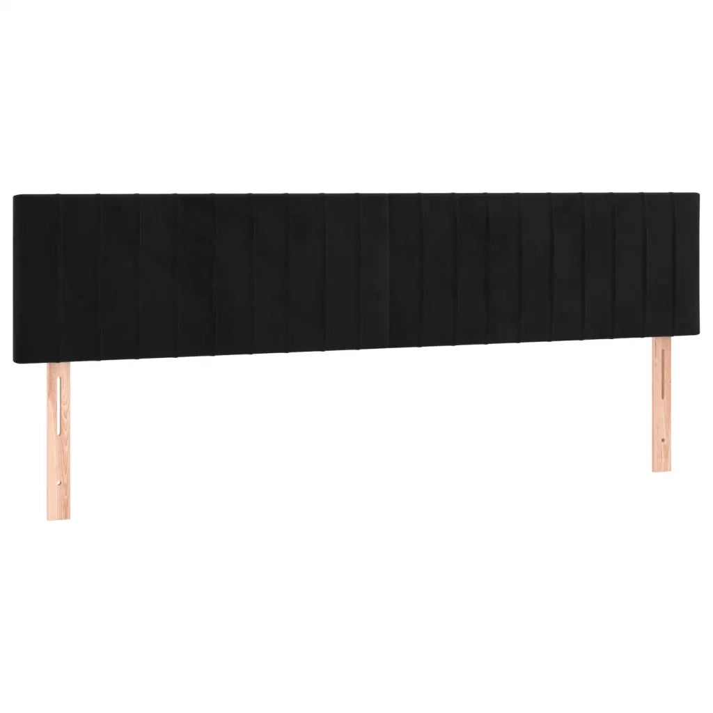 Letto a Molle con Materasso e LED Nero 120x190 cm in Velluto 3270325