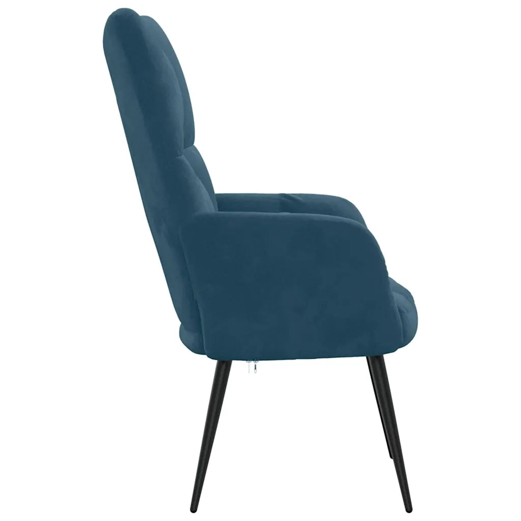 Poltrona Relax Blu in Velluto cod mxl 15007