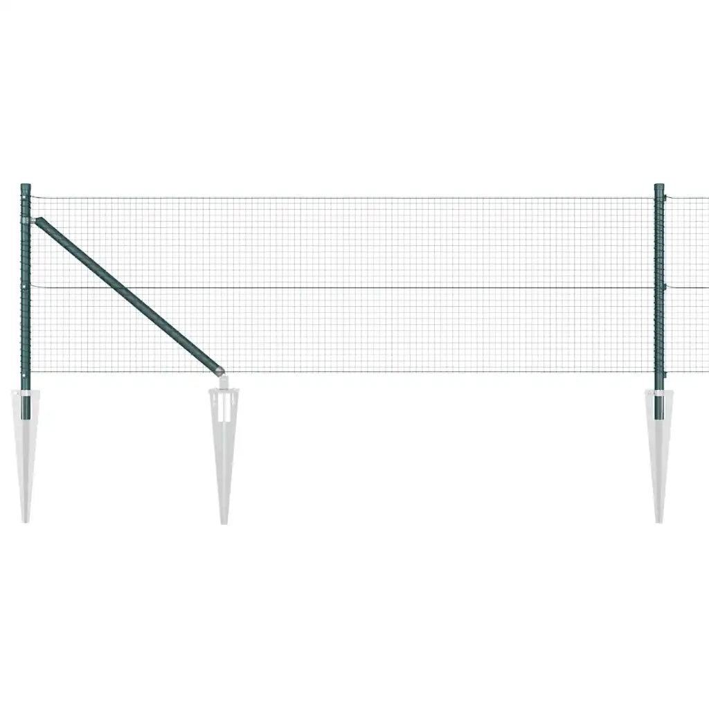 Palo della recinzione Verde 100 x 0,6 m (rete 19 x 19 mm)