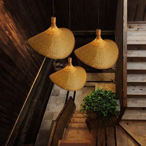 Lampada A Sospensione In Bambù APP1642-1CP 30cm