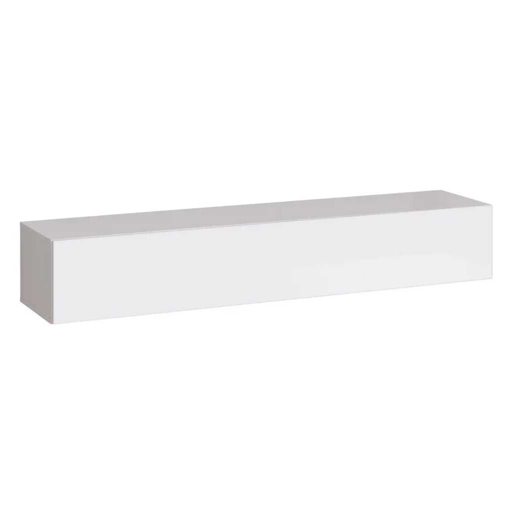Mobile TV sospeso 180 cm – Bianco – Collezione SWITCH – Finiture lucide – Design moderno