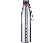 Bottiglia termica 1000 ml - Doppio strato in acciaio inossidabile - Riscalda/riprende per 8 ore - Resiste all'anidride carbonica - Libera da BPA - Ideale per viaggi - Otre da bevande