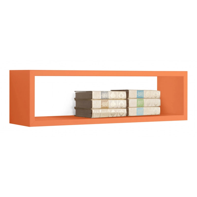 Mensola da Muro, Pensile Bagno, Mensola da Parete, Scaffale da Parete, Arancione, 60x17 p15,5 cm - Regolo