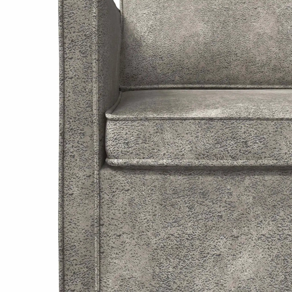 Set di divani 2 pcs Grigio Chiaro Tessuto scamosciato sintetico 3433131