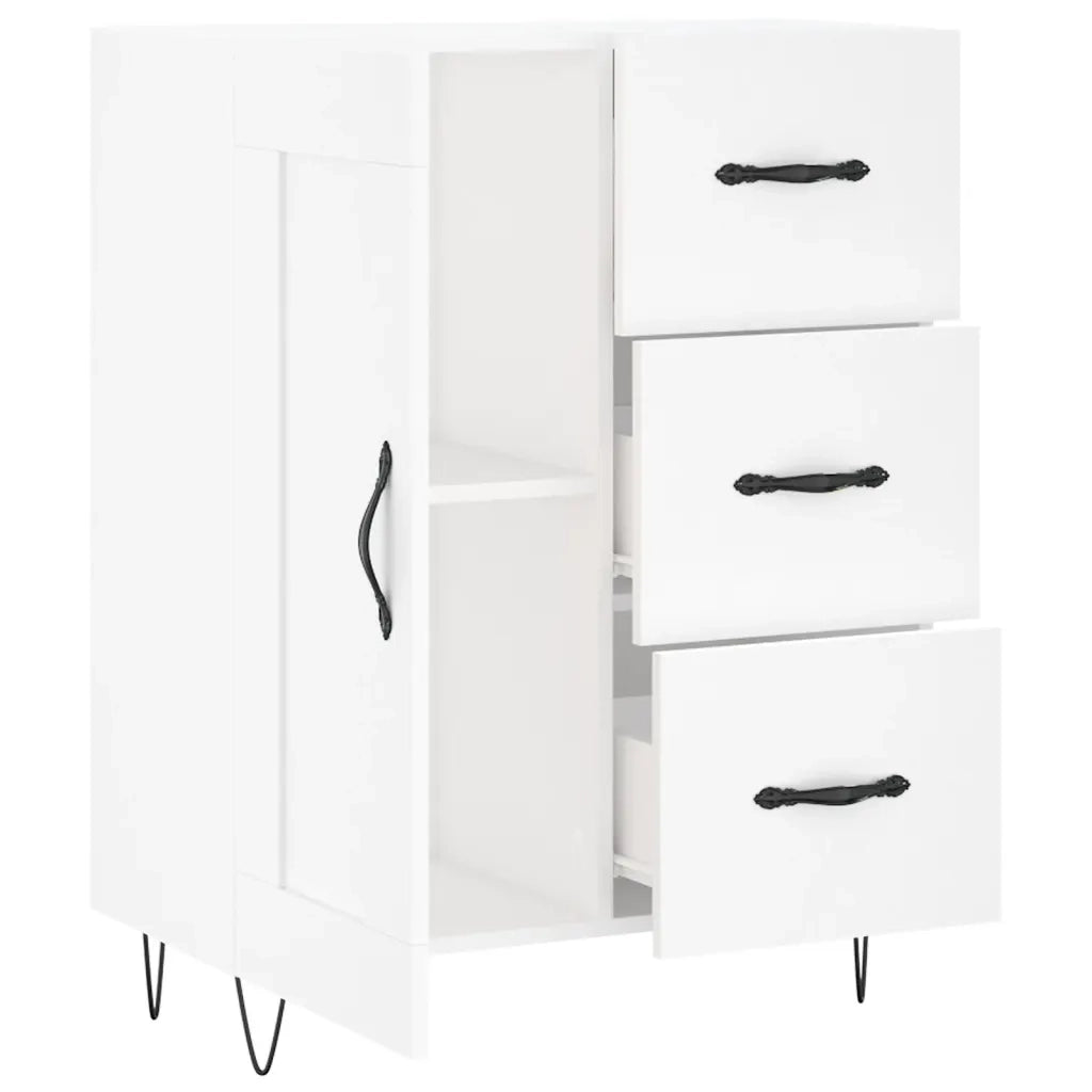 Credenza Bianca 69,5x34x90 cm in Legno Multistrato 830252