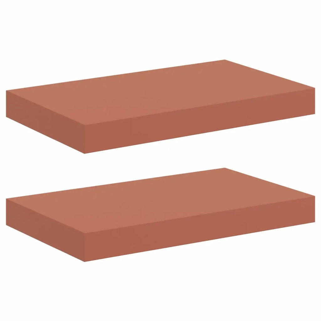 Scaffale da parete 2 pz Rosso 40 x 23,5 x 3,8 cm