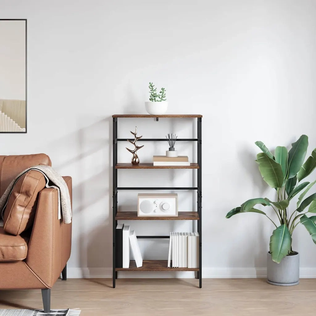 Libreria Rovere fumé 60 x 29,5 x 115 cm Legno multistrato 883924