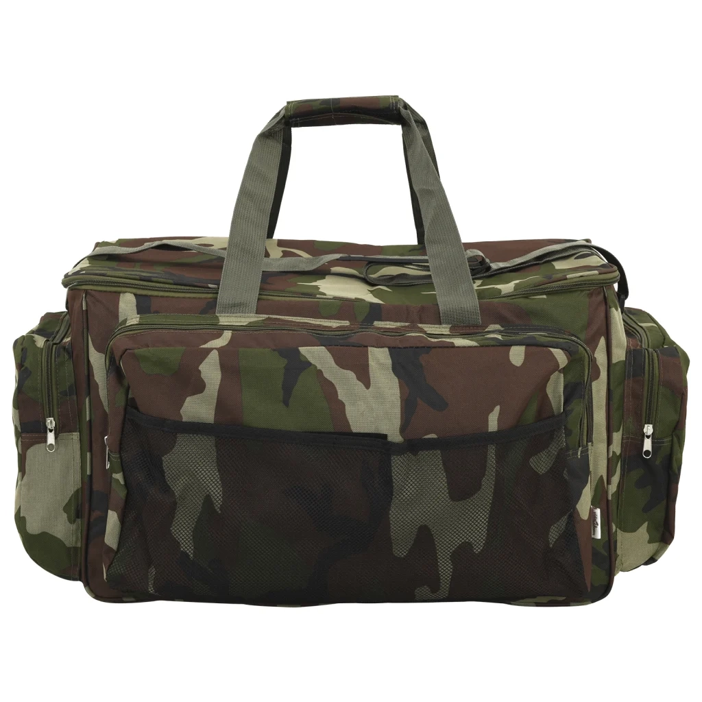Borsa da Pesca Impermeabile Verde Mimetico in Tessuto Oxford CFW1632749