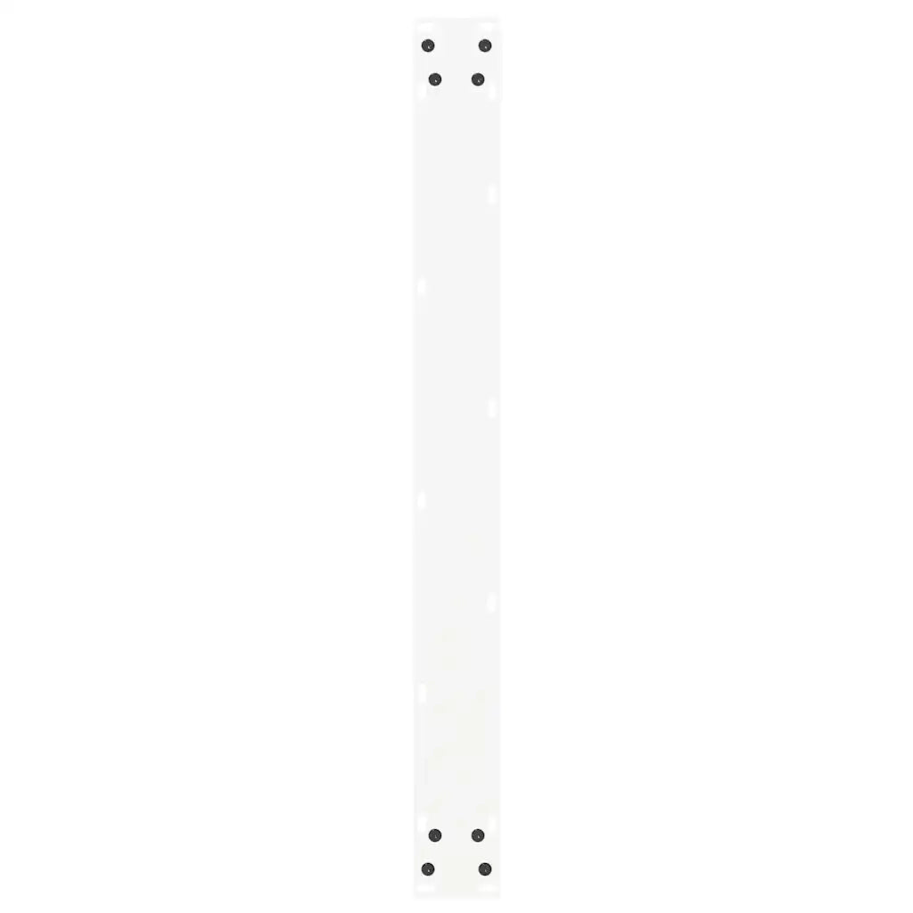 Gambe per tavolo da pranzo a forma di U 2 pz bianche 80x(72-73) cm in acciaio 4013189