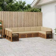Set di divani da esterno 7 pz Naturale 3384894