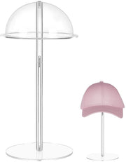 Supporto per cappello adattabile 13-33 cm - Supporto per cappelli - Supporto per parrucche - Acrilico - Translucido - 1 pezzo - Supporto per cappello