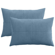 Federa 2 pcs ALMELO Blu 50 x 75 cm corduroy 915119
