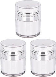 Dispensatore di creme a pompa senza aria 3 pezzi - Dispensatore di creme navulabile - Ospite per prodotti personali portatile - Contenitore a vuoto per prodotti personali - 30 ml Capacità - Contenitore per prodotti personali
