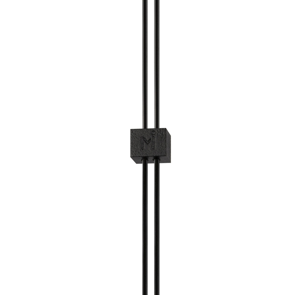 Maytoni Lampadario moderno Supersymmetry 1 luce LED integrato nero alluminio