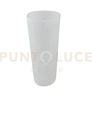 VASO DA GIARDINO GECO BIANCO 1 LUCE ATTACCO E27 28X60CM BASE TONDA