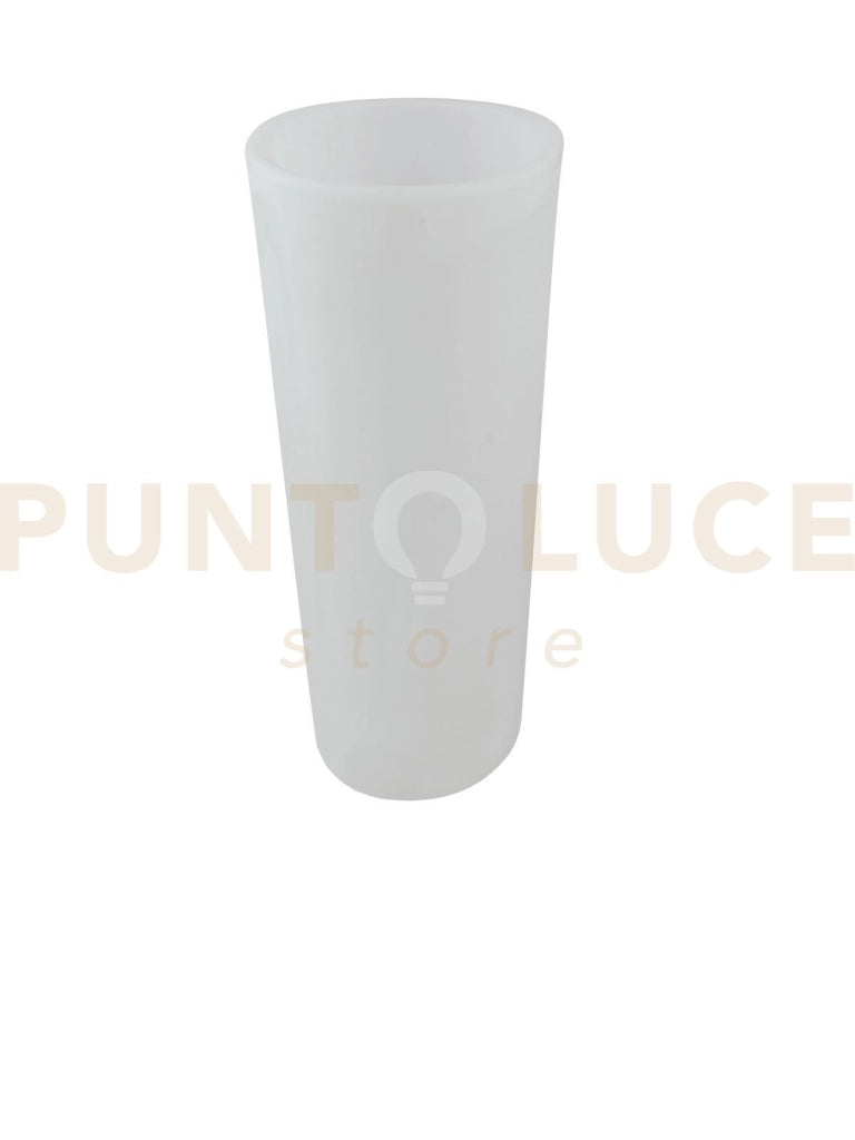 VASO DA GIARDINO GECO BIANCO 1 LUCE ATTACCO E27 28X60CM BASE TONDA