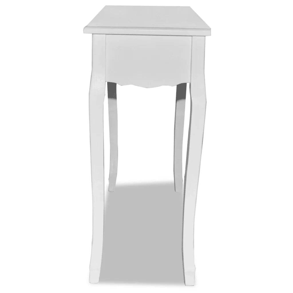 Tavolo da toeletta tavolo da trucco camera da letto soggiorno mobile da ingresso 100 x 35 cm bianco 1402007